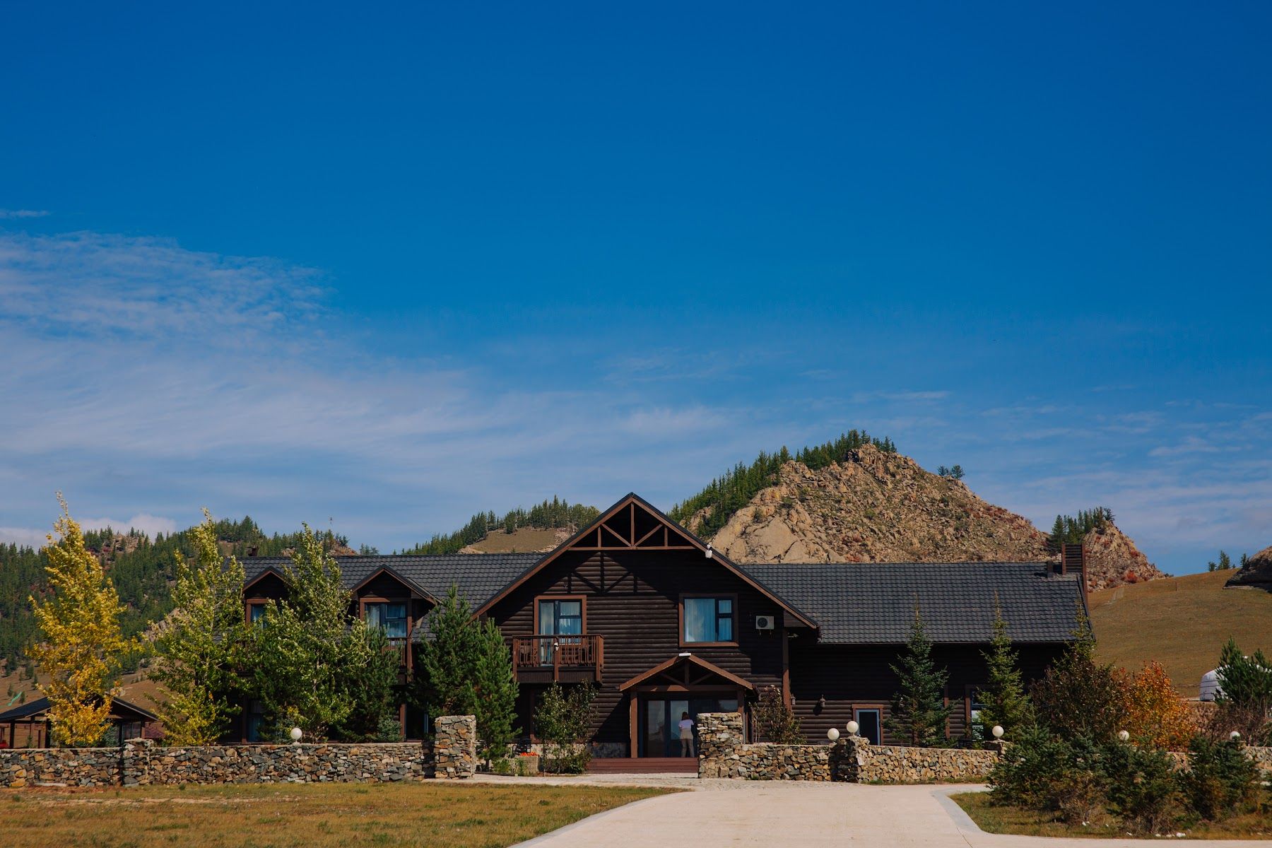 Big Sky Lodge under the granite hills of Gorkhi-Terelj